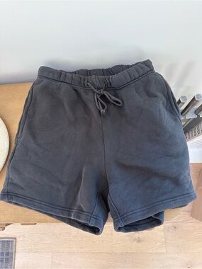 Elwood Black Fleece Drawstring Shorts Women's
